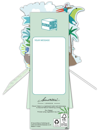 Clever Cubes Pop Up Daddy You're Raw-Some! Father's Day Pop Up Greeting Card