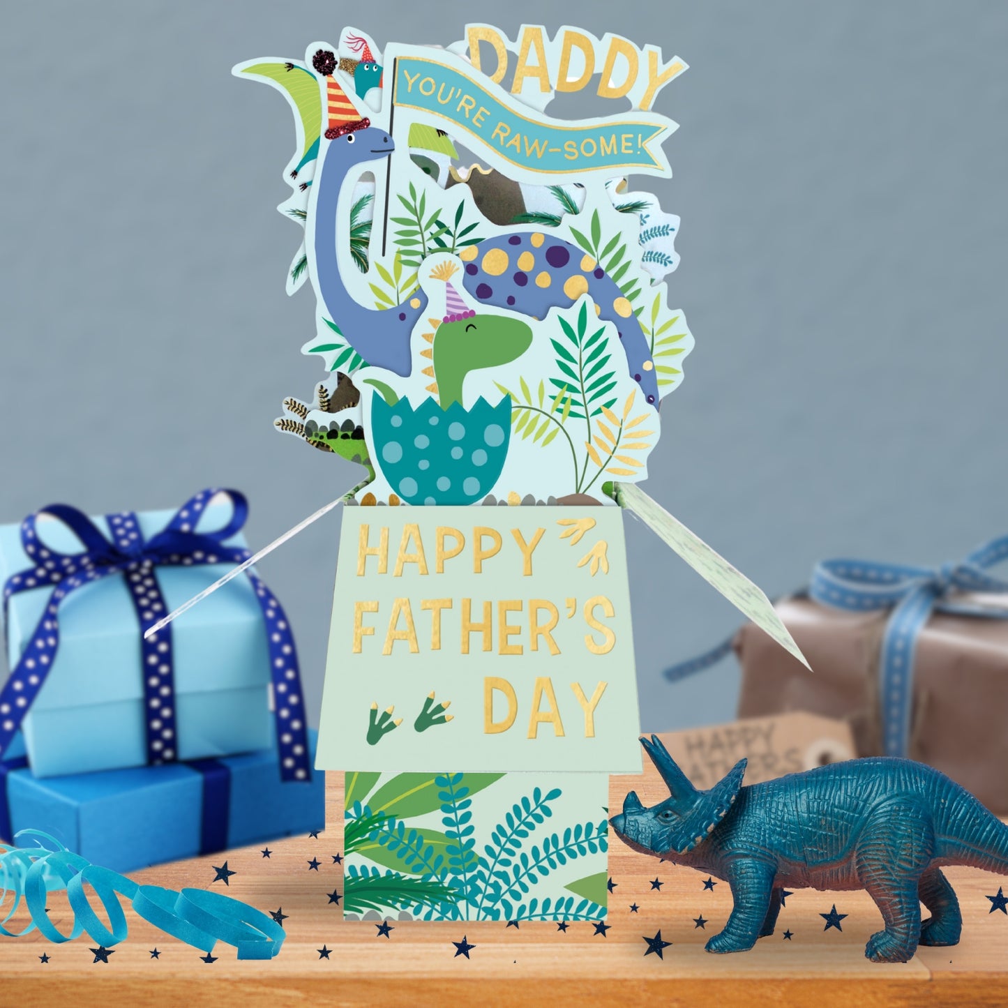 Clever Cubes Pop Up Daddy You're Raw-Some! Father's Day Pop Up Greeting Card