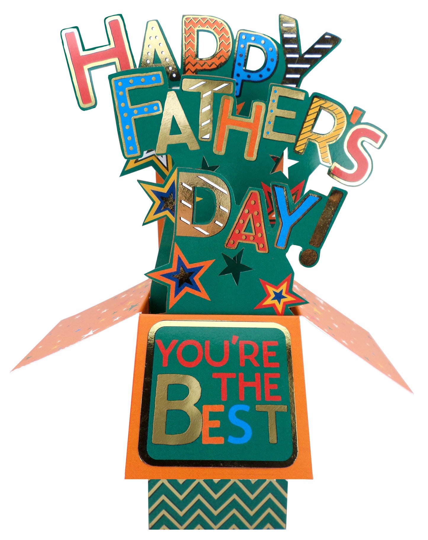 Clever Cubes Pop Up You're The Best Happy Father's Day Pop Up Greeting Card