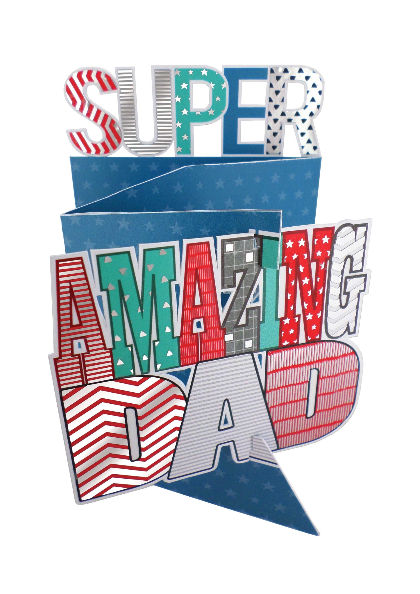 Super Amazing Dad 3D Cutting Edge Father's Day Card