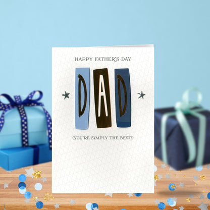 Simply The Best Dad Father's Day Card