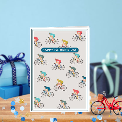 Happy Father's Day Cycling Father's Day Card