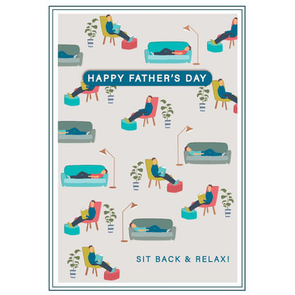 Happy Father's Day Sit & Relax Father's Day Card
