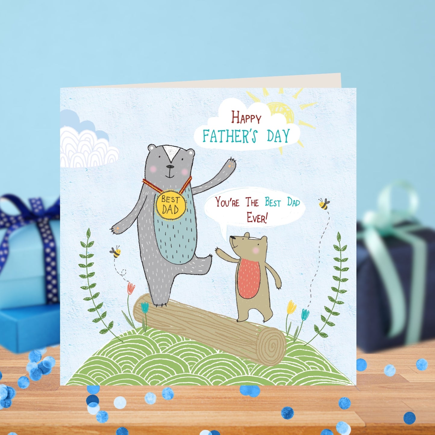 Happy Father's Day Forest Friends Greeting Card