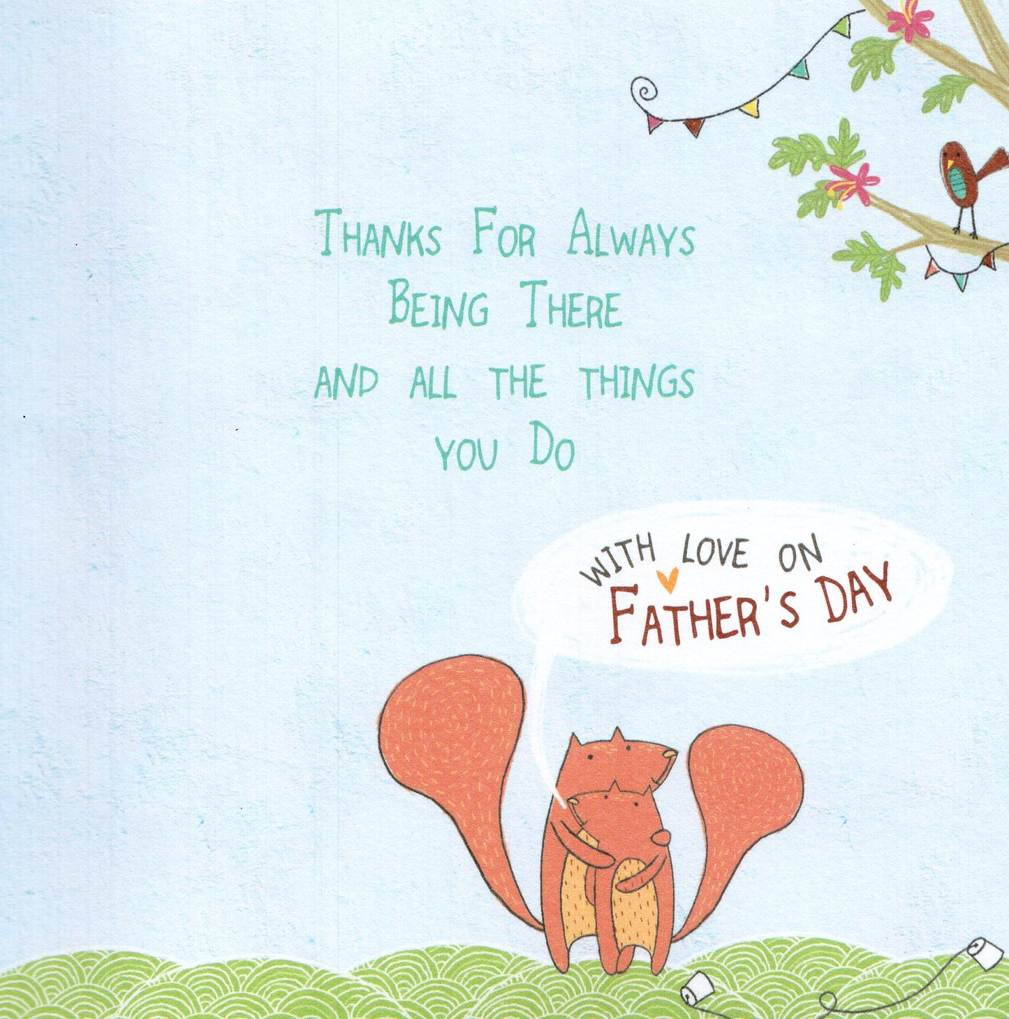 Call Dad Father's Day Forest Friends Greeting Card