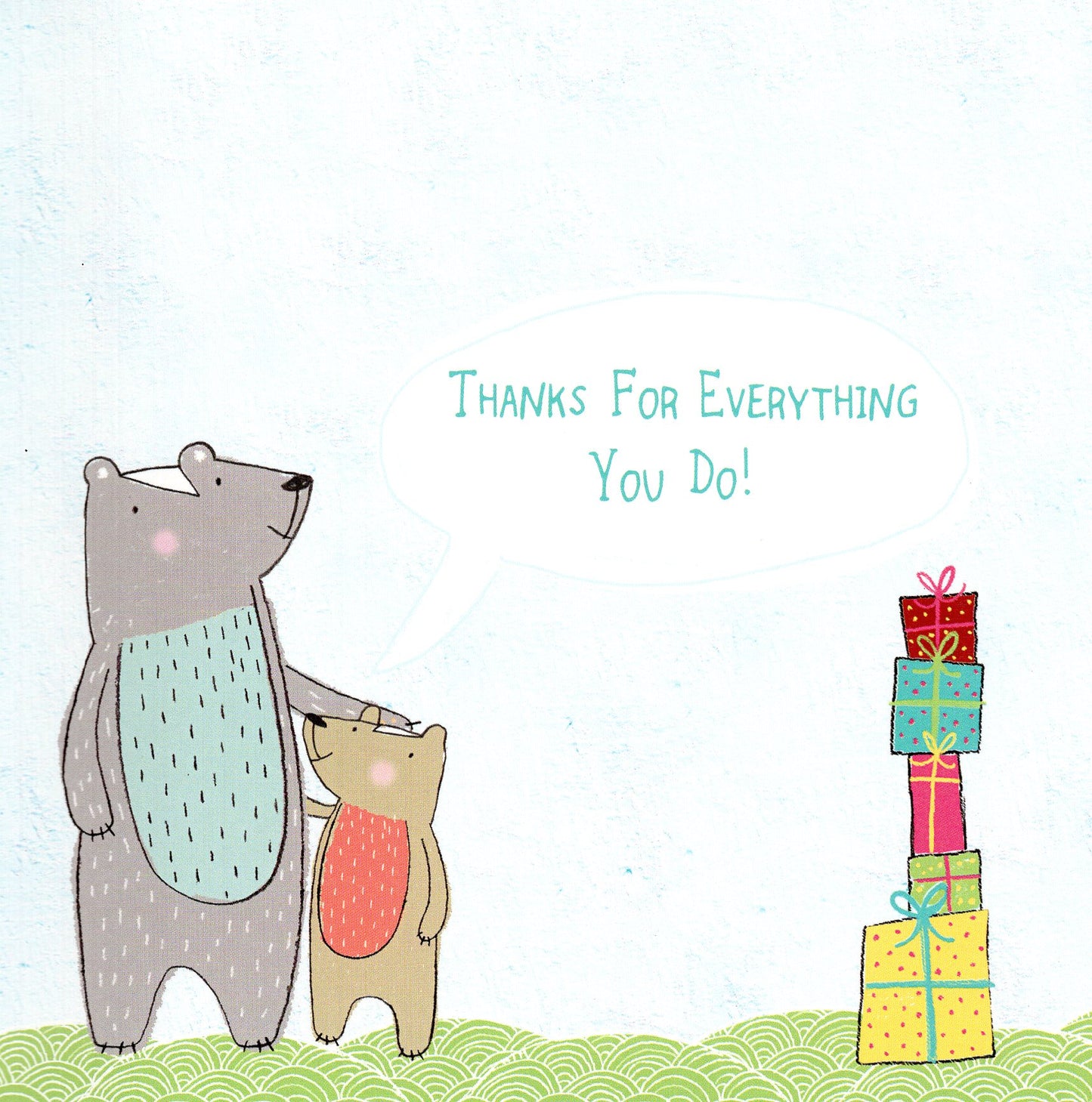 Thanks Dad Father's Day Forest Friends Greeting Card