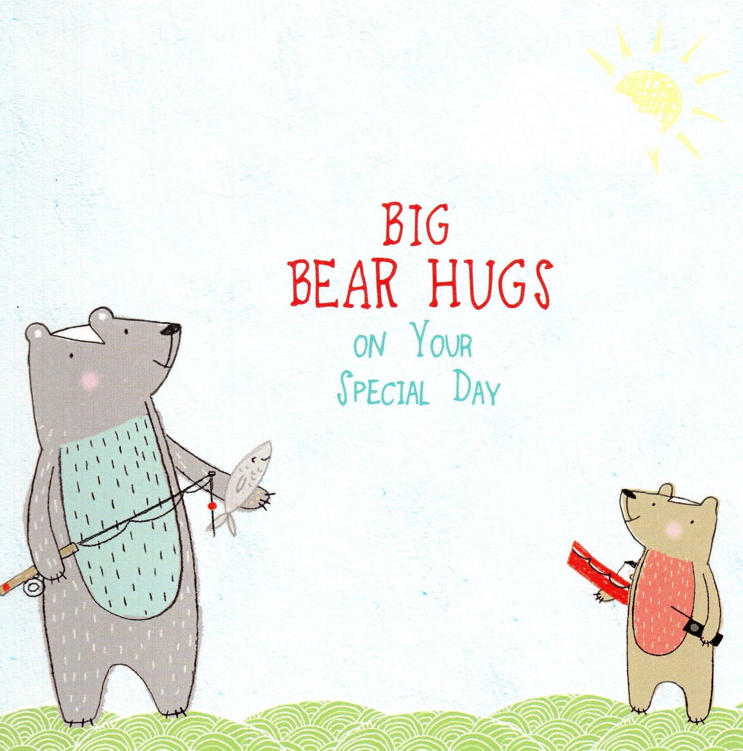 Best Dad Father's Day Forest Friends Greeting Card