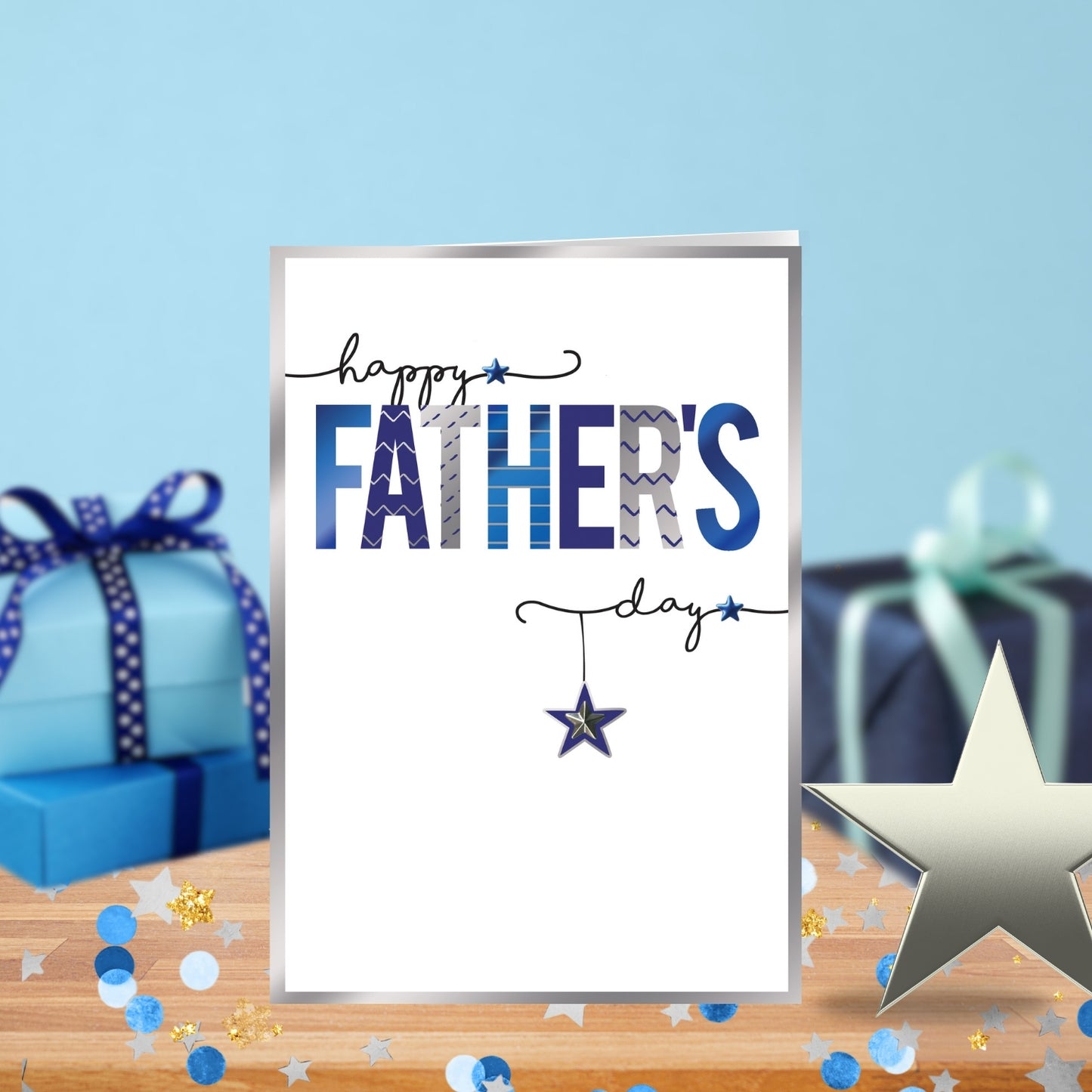 Happy Hand-finished Embellished Father's Day Card