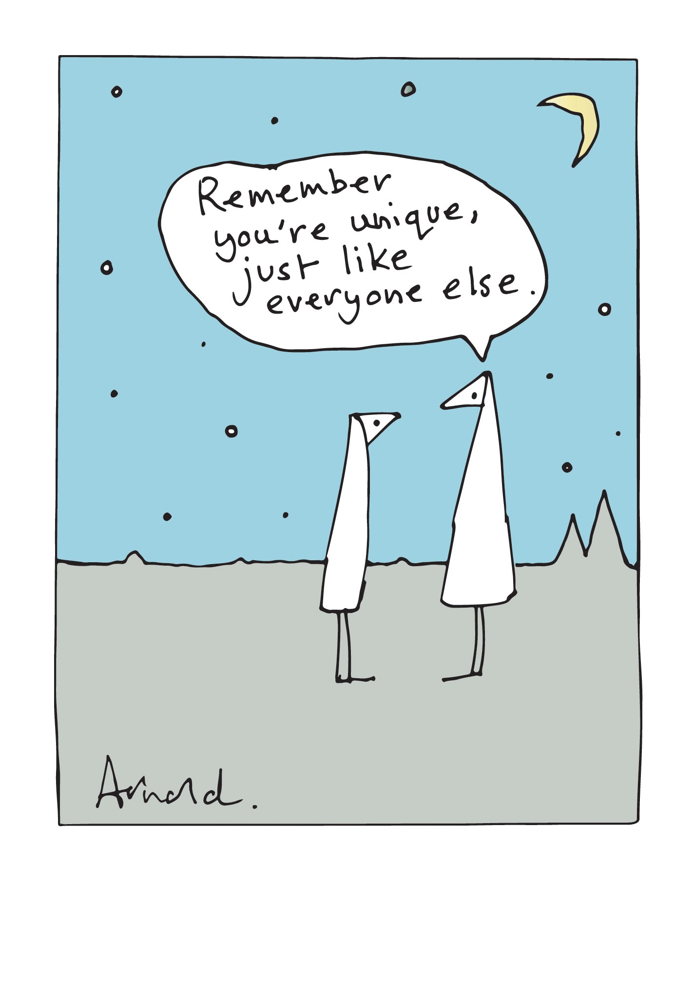 Funny Dad Advice You're Unique Humour Father's Day Card