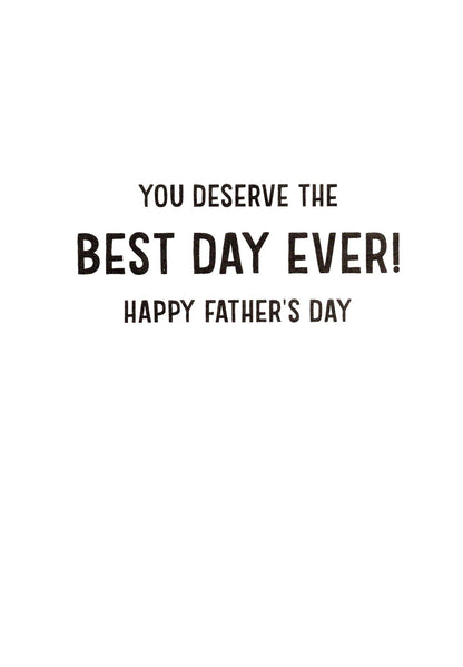 Best Dad In The World Super Dad Approved Father's Day Contemporary Greeting Card