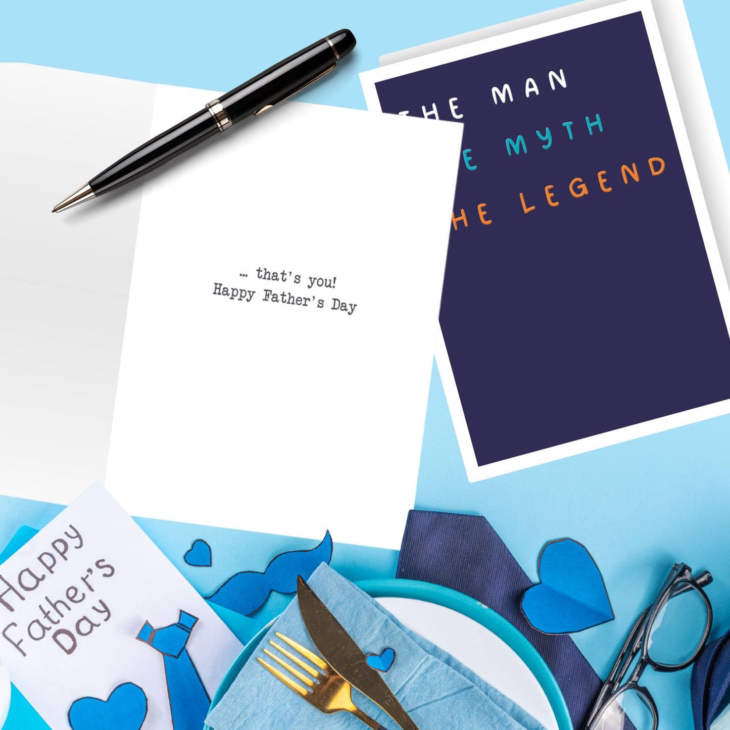 Father's Day Card The Man, The Myth, The Legend Tribute To Dad Greeting Card
