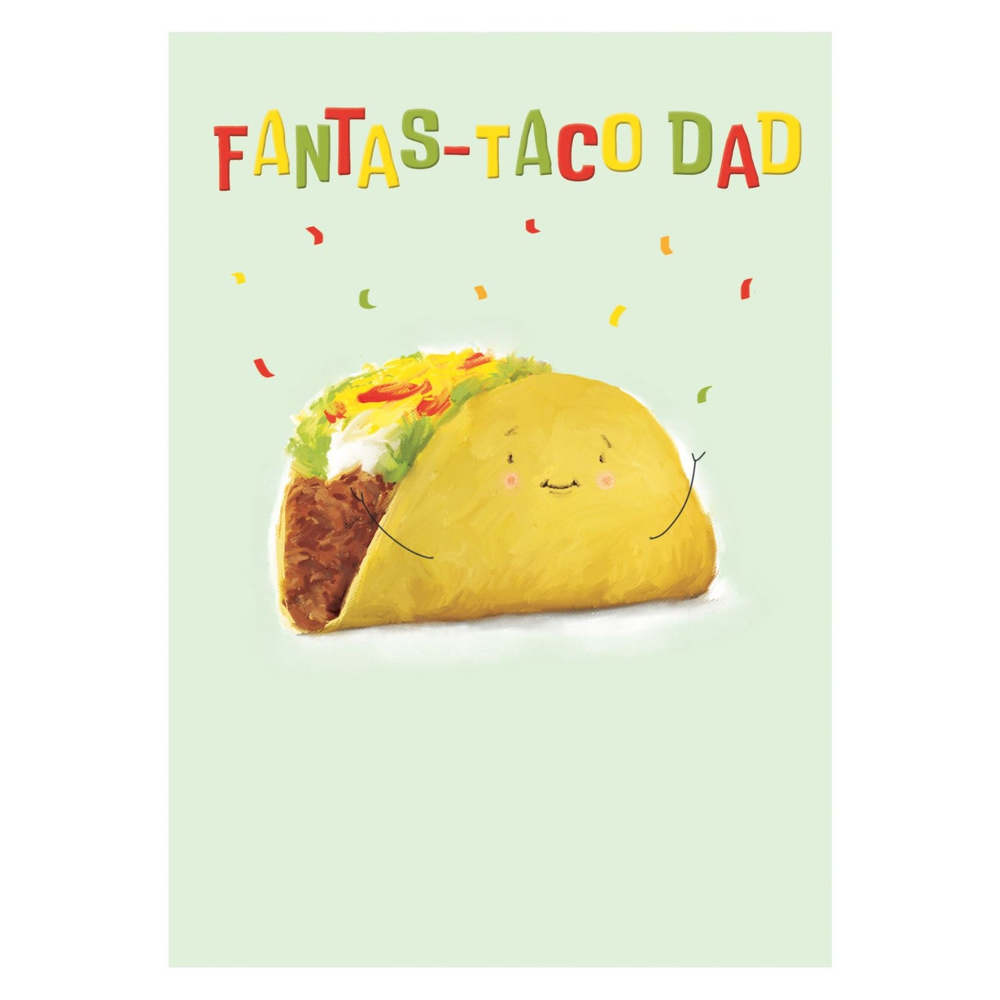 Funny Father's Day Card Fantas-Taco Dad Taco Themed Happy Father's Day Card
