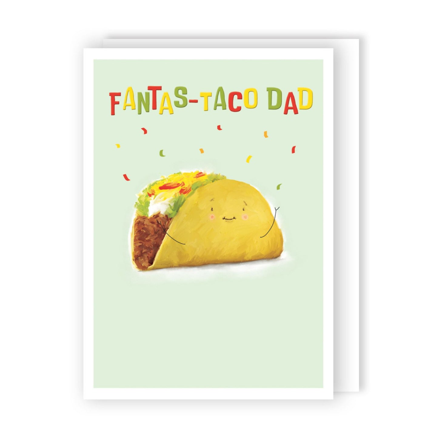 Funny Father's Day Card Fantas-Taco Dad Taco Themed Happy Father's Day Card