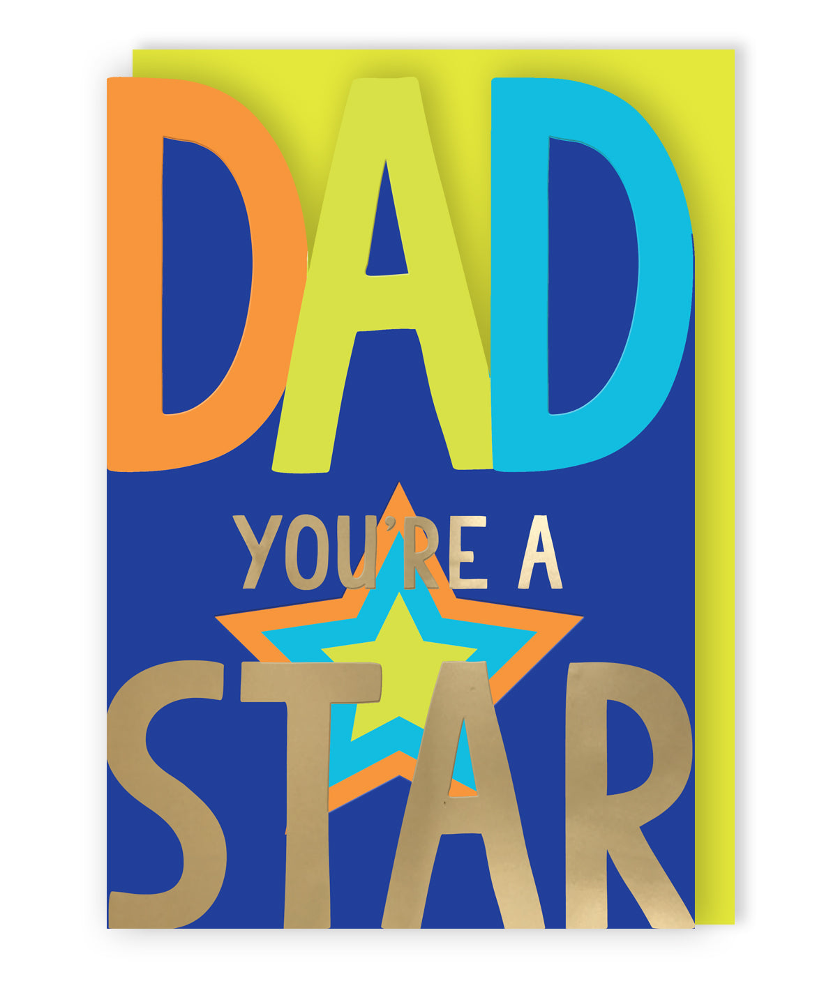 Dad You're A Star & Deserve The Best Father's Day Greeting Card