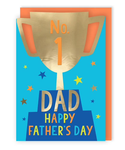 No. 1 Dad Happy Father's Day Champion Father's Day Greeting Card
