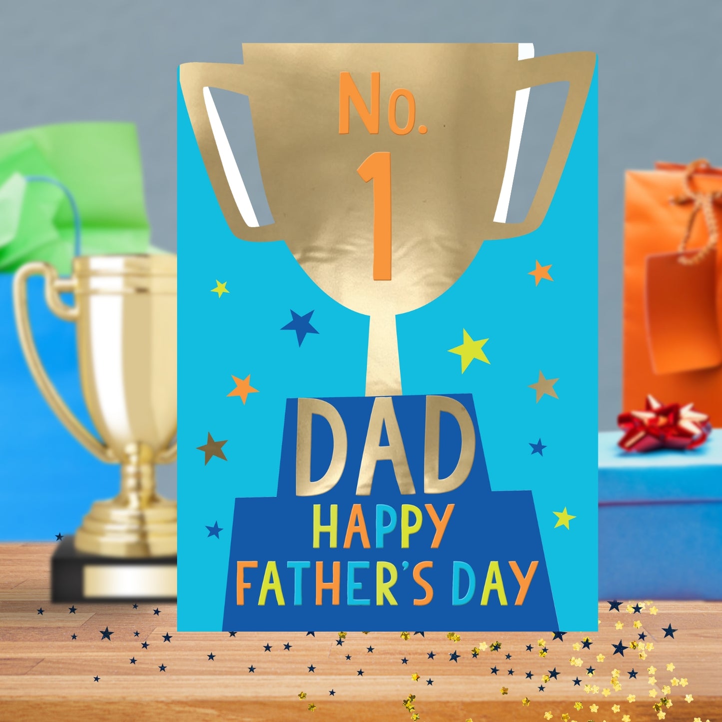 No. 1 Dad Happy Father's Day Champion Father's Day Greeting Card