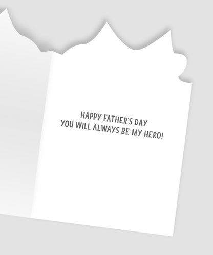 My Superhero Dad Always Be My Hero Father's Day Greeting Card