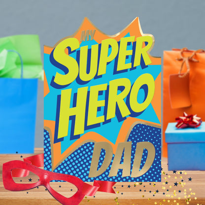 My Superhero Dad Always Be My Hero Father's Day Greeting Card