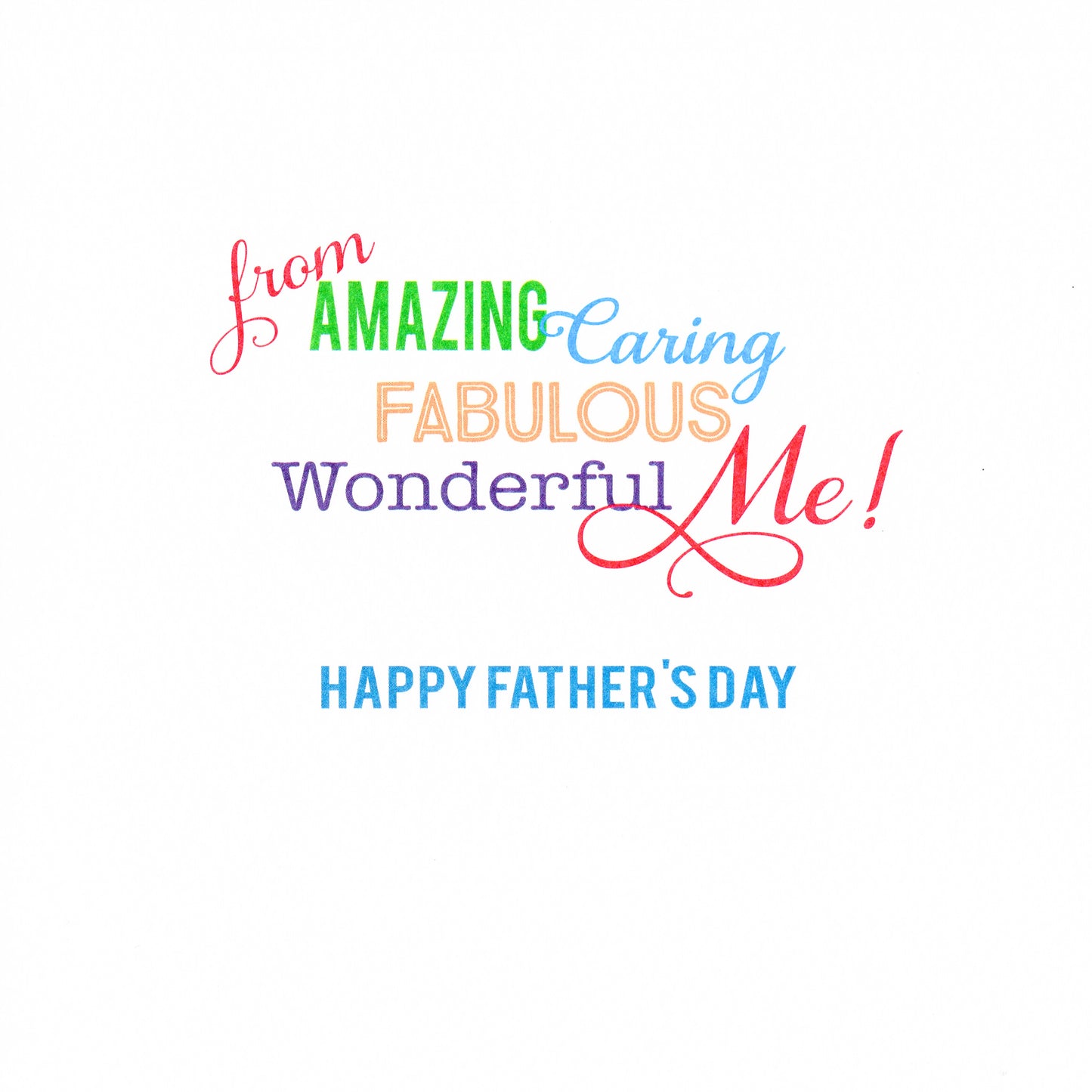 Amazing Dad Father's Day Square Script Greeting Card