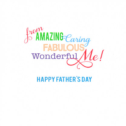 Amazing Dad Father's Day Square Script Greeting Card
