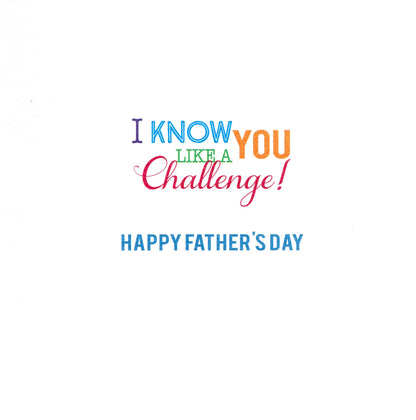 Thanks Dad Father's Day Square Script Greeting Card