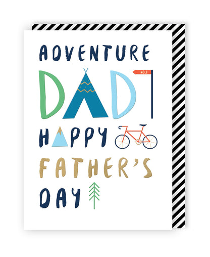 Adventure Dad Happy Father's Day Outdoor Dad Father's Day Greeting Card