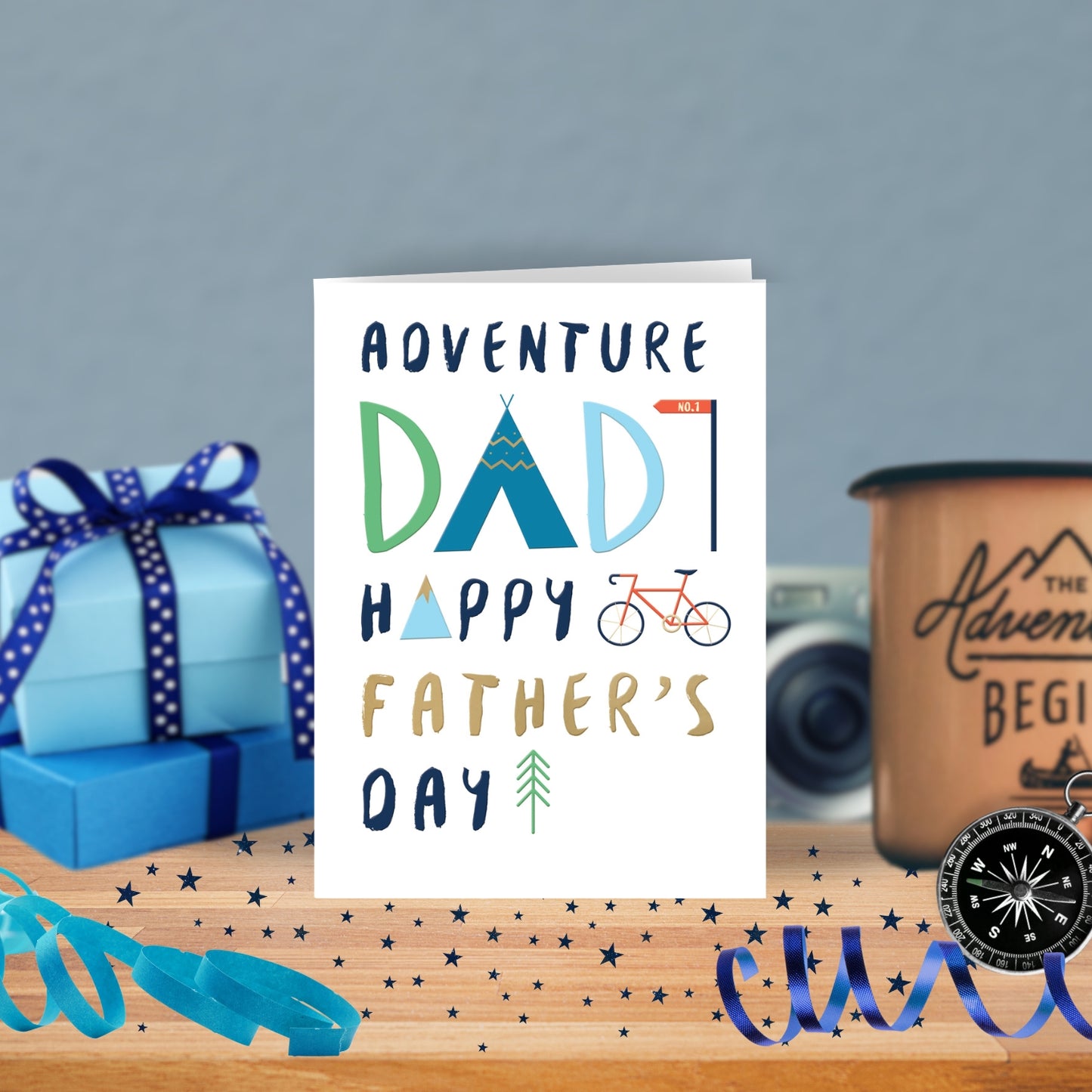 Adventure Dad Happy Father's Day Outdoor Dad Father's Day Greeting Card
