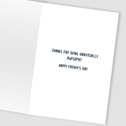 Best Dad On The Planet Galactic Super Dad! Father's Day Greeting Card