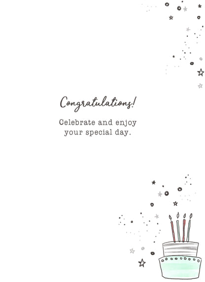 On Your 40th Birthday Gigantic Greeting Card  A4 Sized Cards