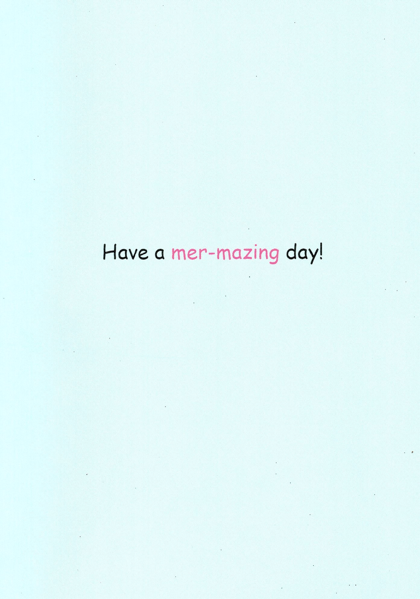 Mermaid Birthday Girls 5th Birthday Greeting Card