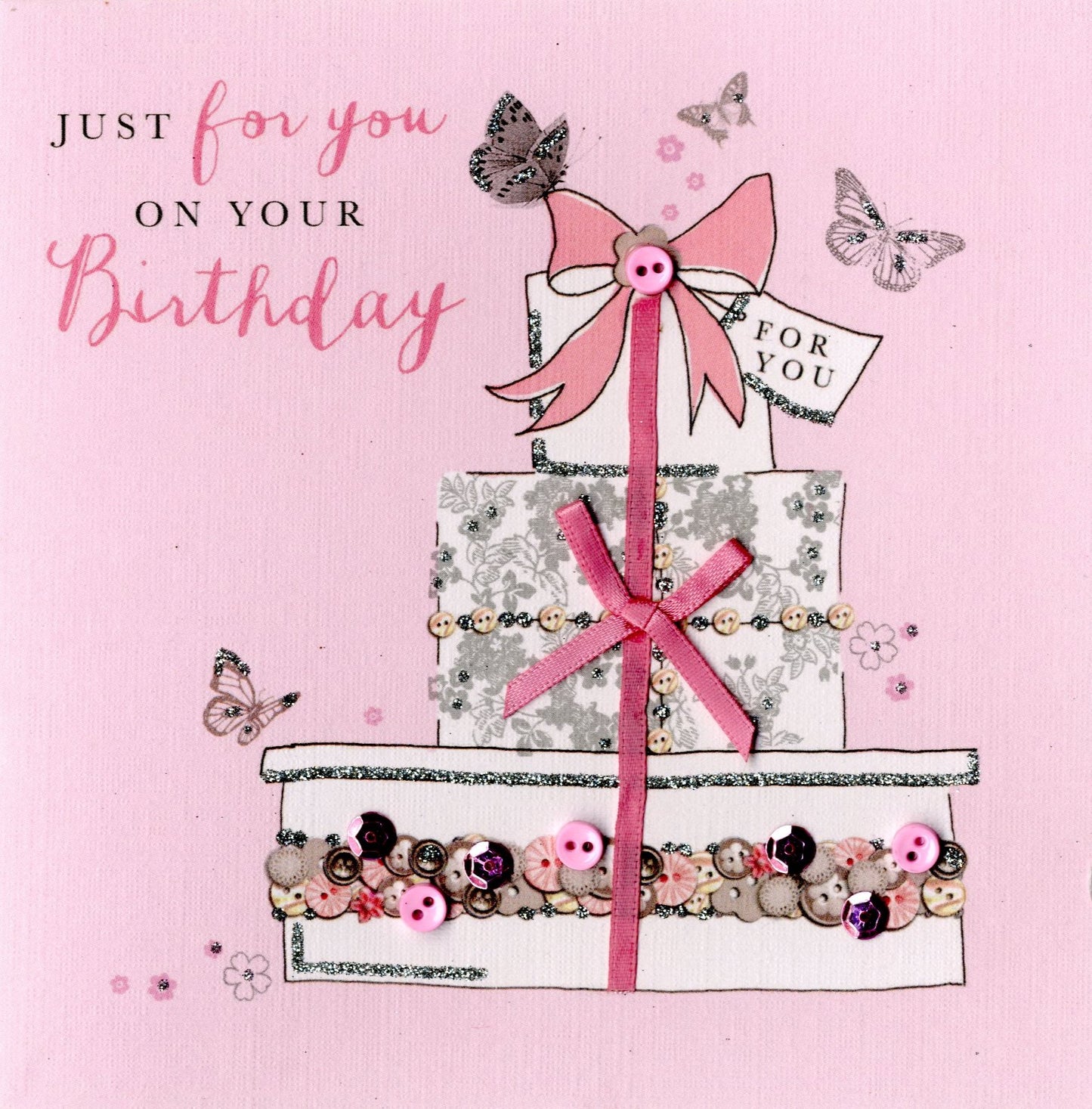 Cake On Your Birthday Buttoned Up Greeting Card