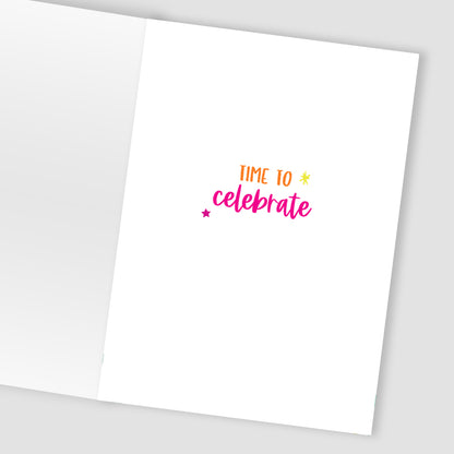 Today Is All About You! Wild & Fun! Hand-Finished Birthday Greeting Card