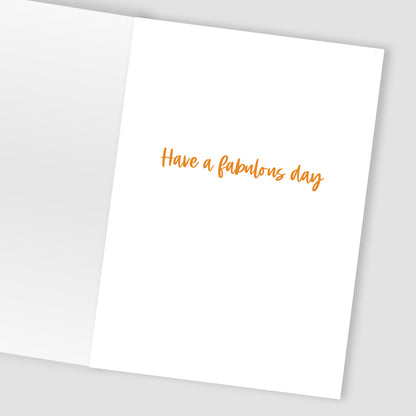 Today Is All About You! Flamingo Frenzy! Hand-Finished Birthday Greeting Card