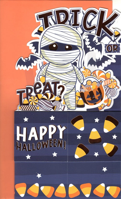 Trick Or Treat? Pop Up Halloween Card 3D Clever Cubes Greeting Card