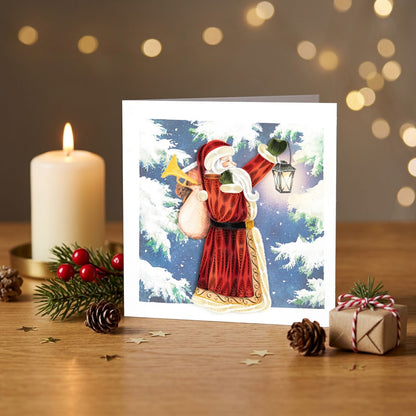 Quilling Christmas Card Father Christmas Quilled Art Hand-Finished Design