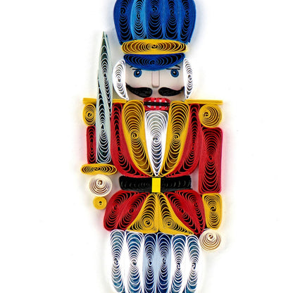 Quilling Christmas Card The Nutcracker Quilled Art Hand-Finished Design