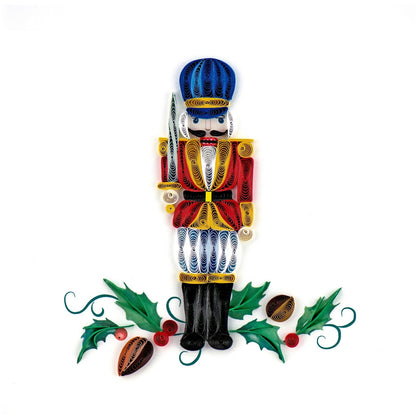 Quilling Christmas Card The Nutcracker Quilled Art Hand-Finished Design