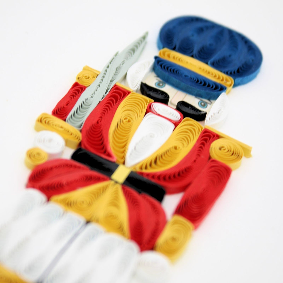 Quilling Christmas Card The Nutcracker Quilled Art Hand-Finished Design