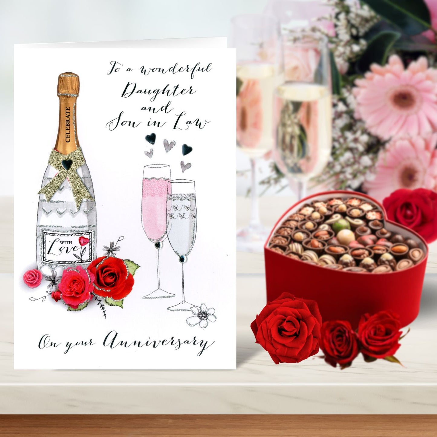 Daughter & Son-In-Law Anniversary Greeting Card – Love Kate's daughter-son-in-law-anniversary-greeting-card-love-kate-s