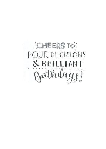 Happy Birthday To My Partner In Wine Greeting Card