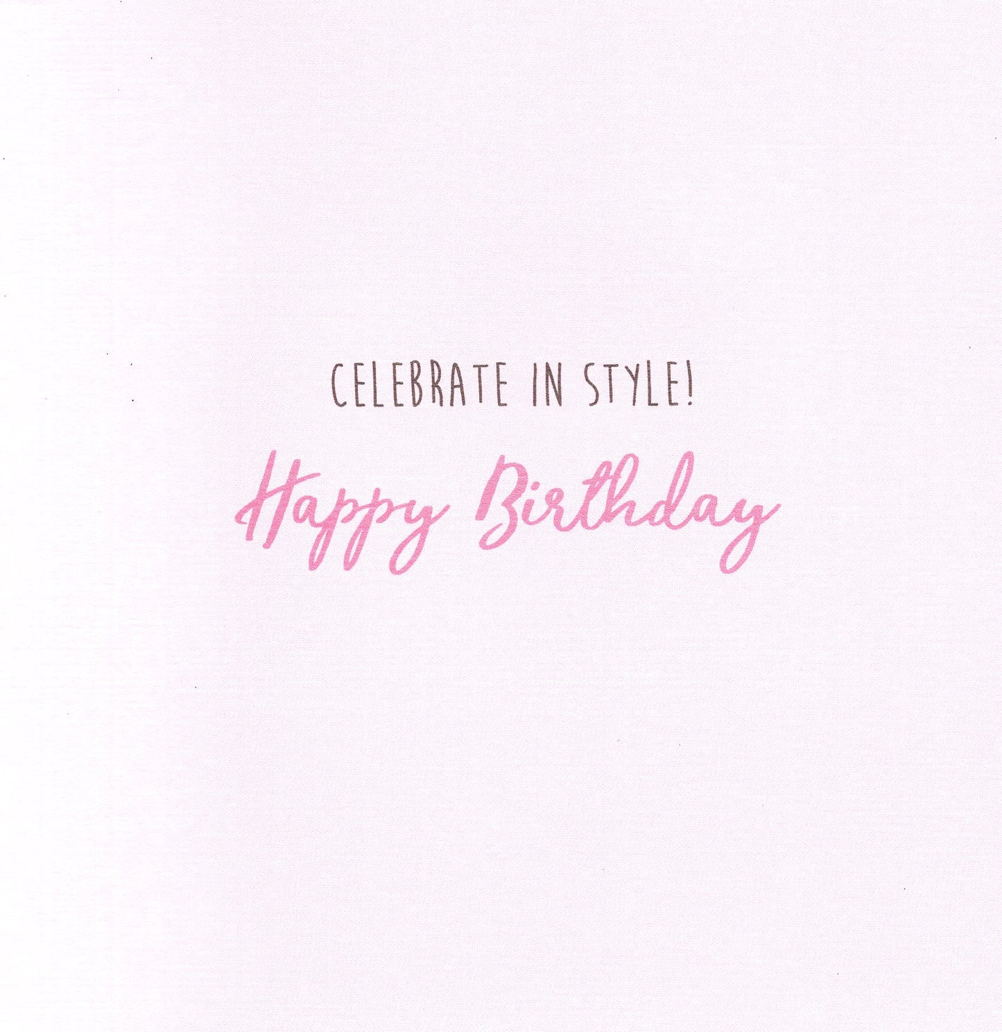 Cocktail Time Happy Birthday Hand-Finished Greeting Card