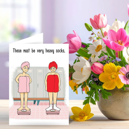 Funny Twizler Greeting Card Ladies On Scales Birthday Or Any Occasion Humour