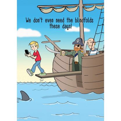 Funny Twizler Greeting Card Walk The Plank Birthday Or Any Occasion Humour