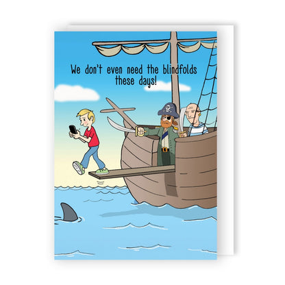 Funny Twizler Greeting Card Walk The Plank Birthday Or Any Occasion Humour