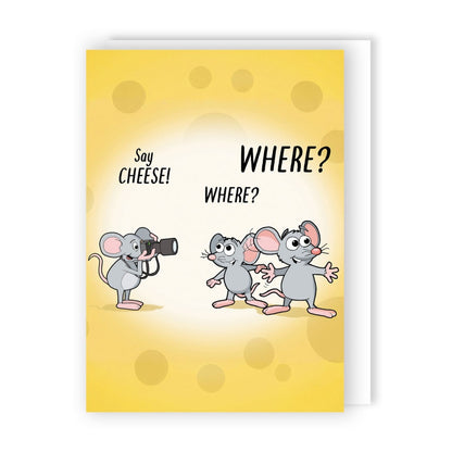 Funny Twizler Greeting Card Say Cheese! Birthday Or Any Occasion Humour