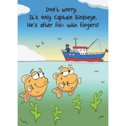 Funny Twizler Greeting Card Fish With Fingers Birthday Or Any Occasion Humour