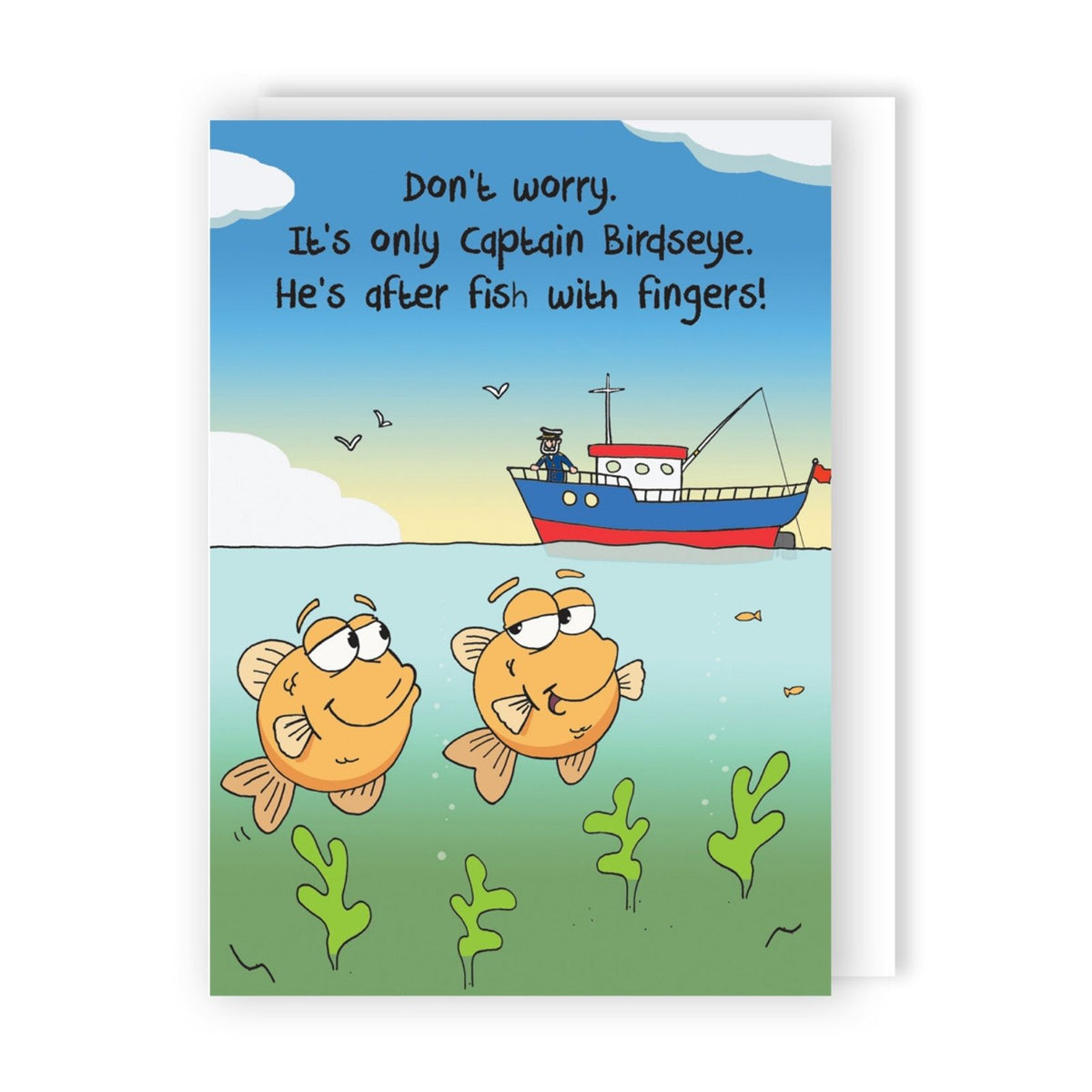 Funny Twizler Greeting Card Fish With Fingers Birthday Or Any Occasion Humour