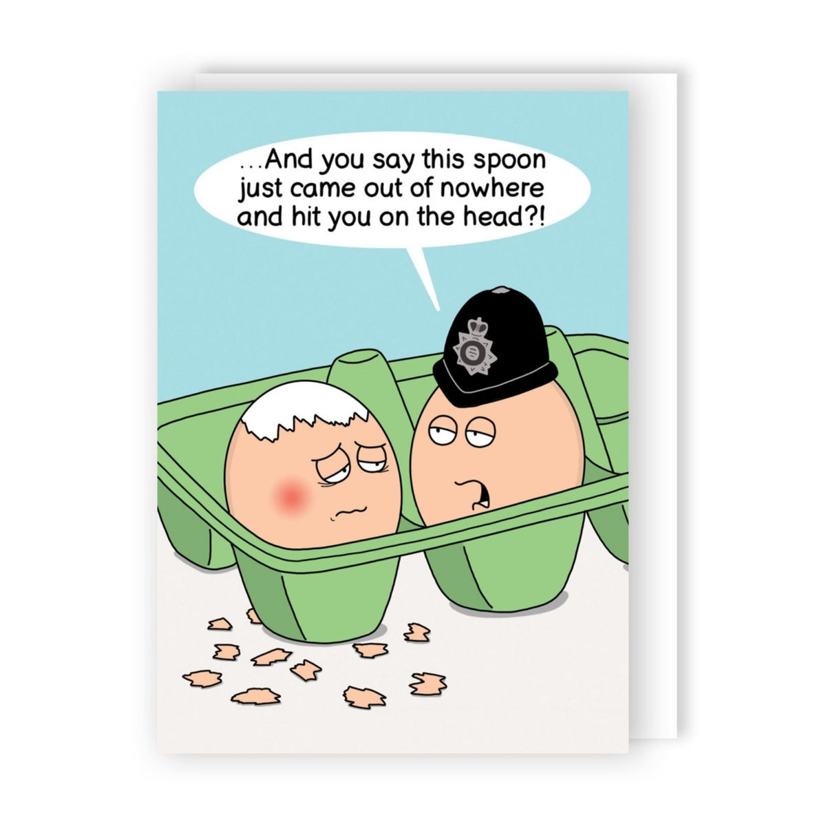 Funny Twizler Greeting Card Police Egg Birthday Or Any Occasion Humour
