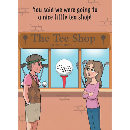 Funny Twizler Greeting Card Golfing Tee Shop Birthday Or Any Occasion Humour