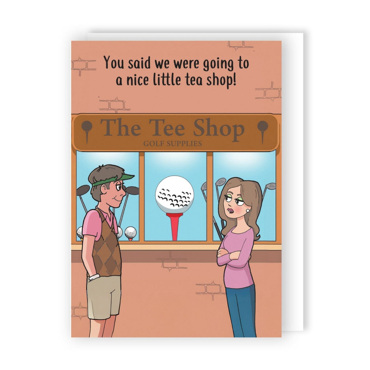 Funny Twizler Greeting Card Golfing Tee Shop Birthday Or Any Occasion Humour